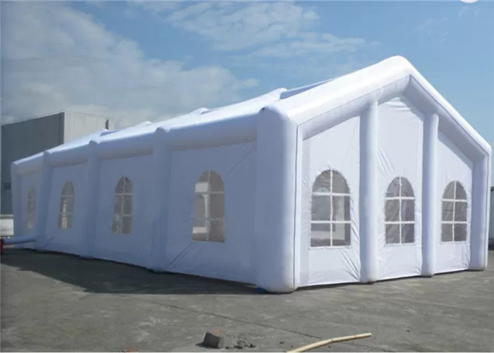Anti - Ruptured Inflatable Event Tent Air Sealed Roll Up Doors Windows