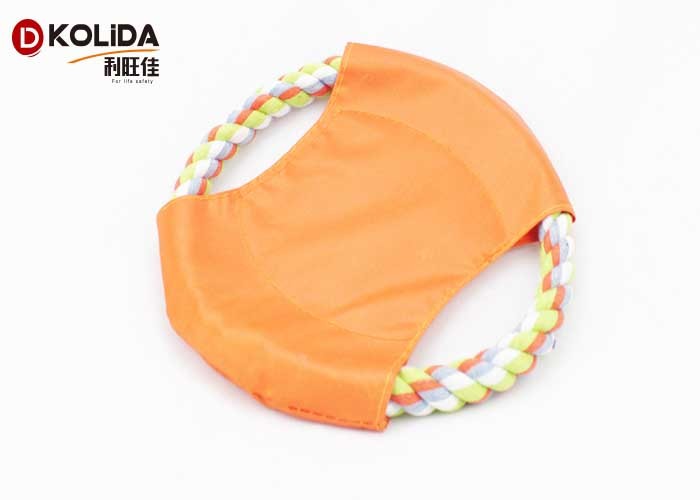 Agressive Frisbee Chewable Dog Toys Easily Grab 17cm Diameter For Small Puppy