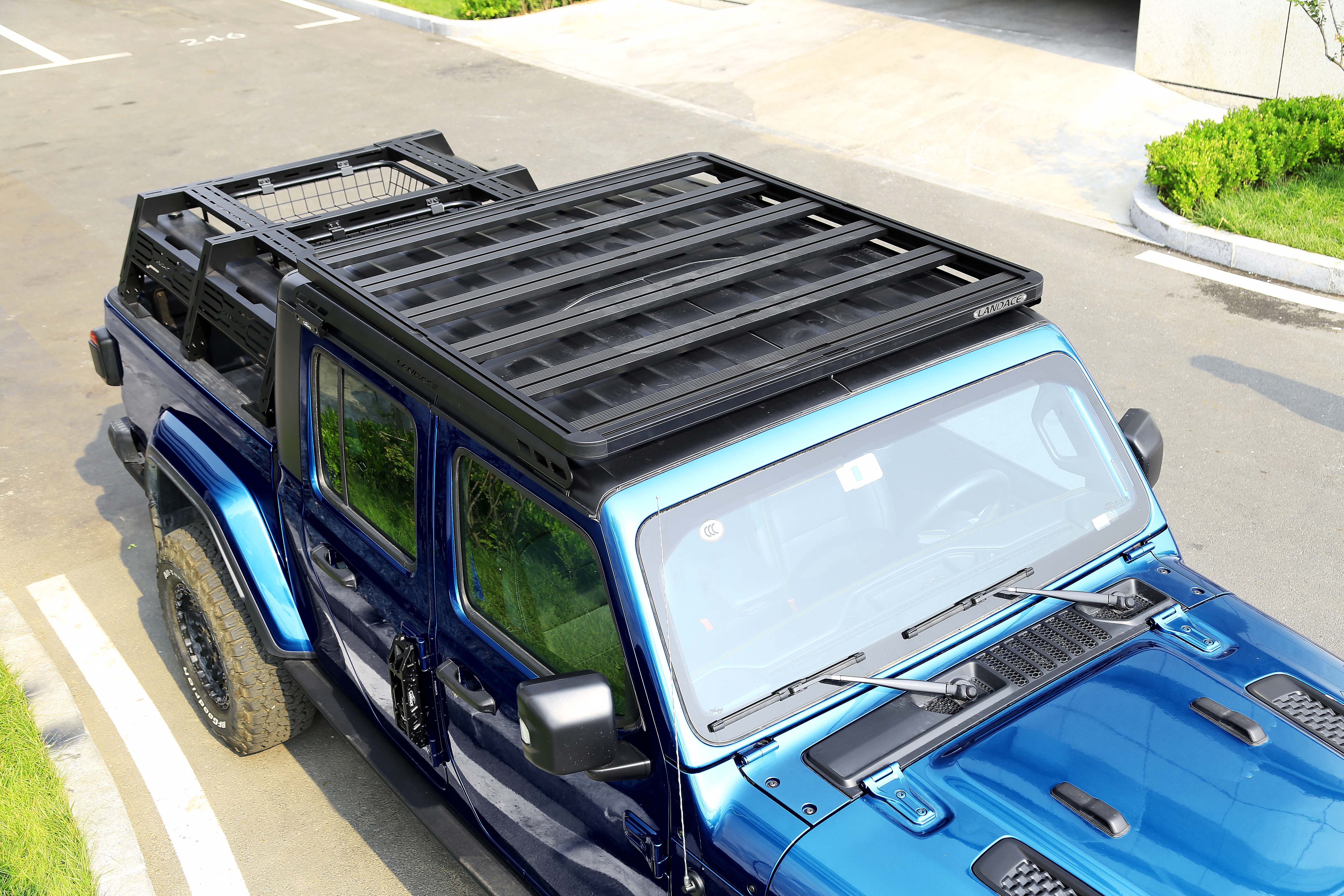 High Aluminum Alloy Luggage Carrier Roof Rack Basket For Jeep Gladiator JT