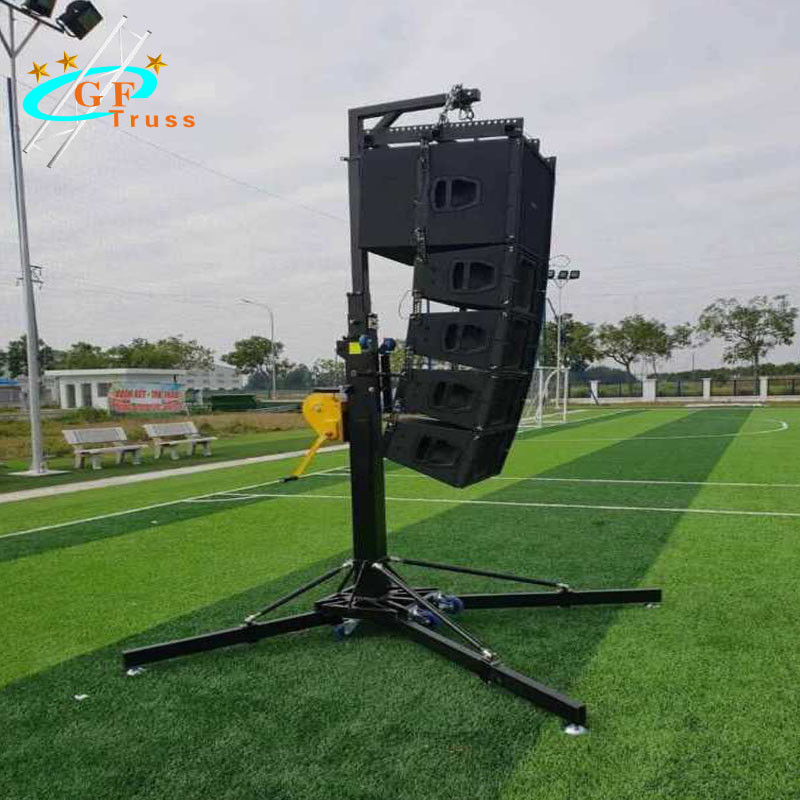 Mobile Stage Line Array Stand Load Bearing 340Kg 7 Meters