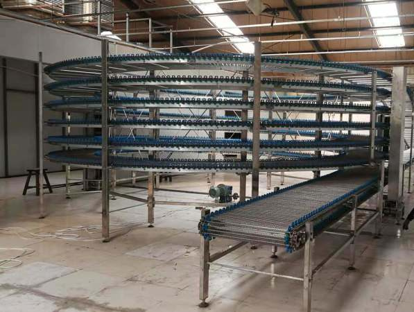 Bakery Production Line Spiral Cooler Equipment Tower Sale