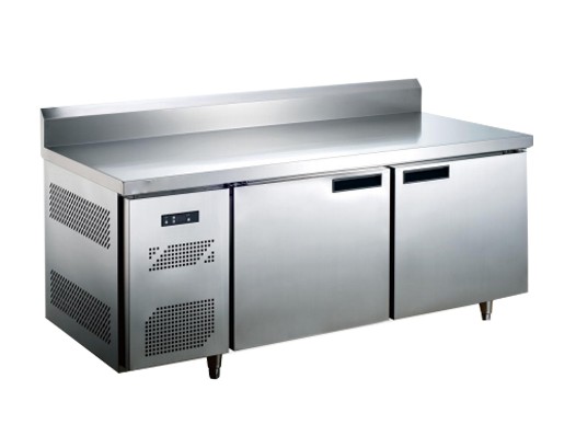 0.4L Industrial Catering Fridge Stiainless Steel Under Counter With Backsplash