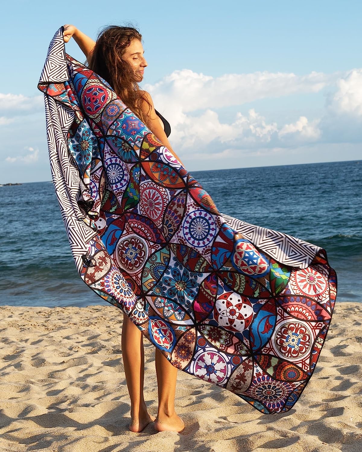 Microfiber Suede Custom-made Beach Towel 88%Polyester 12%Polyamide