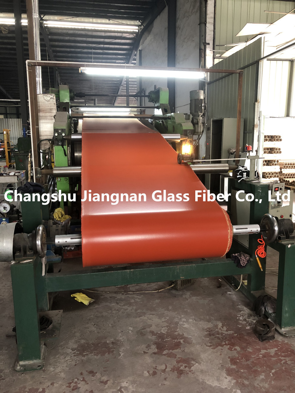 Soft 3784 Solid Silicone Coated Fiberglass Fabric High Heat Resistance