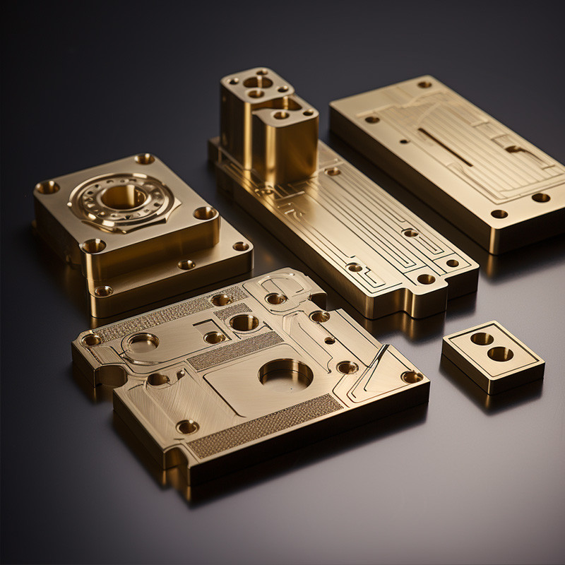 Custom Brass CNC Machining Parts Turning Milling Broaching Processing