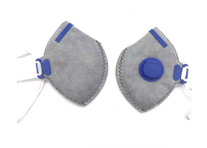 Grey Color FFP3 Dust Mask , FFP3 Respirator Mask Non Woven Fabric Material
