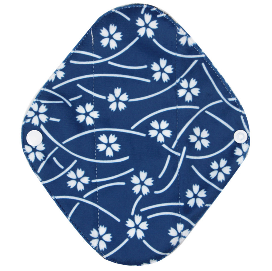 Reusable Bamboo Period Pads Washable Cloth Sanitary Pantyliner Absorbency Charcoal