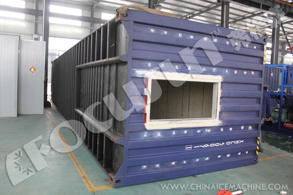 Large Capacity Ice Storage Room With 10 TONS Cooling Capacity And Refrigeration System