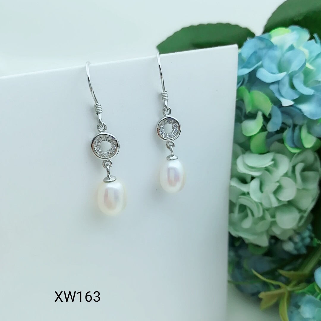 2018 New latest design of pearl earrings fashion pearl earrings silver tassel earrings WD119