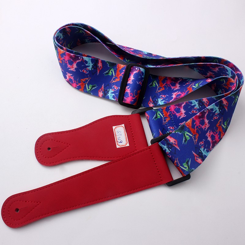 China supply hot sale beautiful polyester Ukulele guitar strap