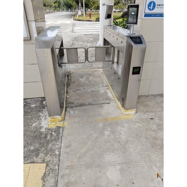 Custom Access Control Swing Gate Turnstiles For SPCC RFID Qr Code Reader ID Card Recognition