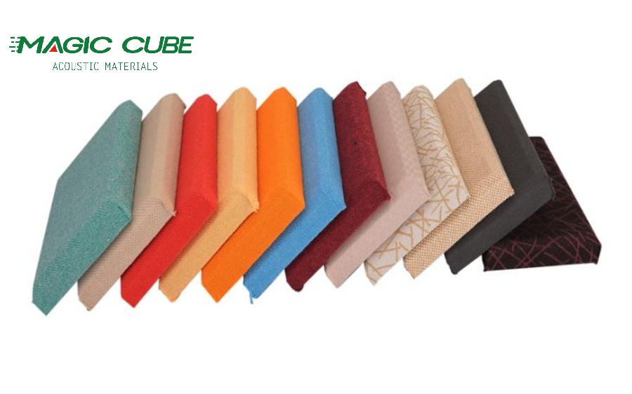 High Density Fabric Acoustic Panels Fireproof For Home Office Decoration