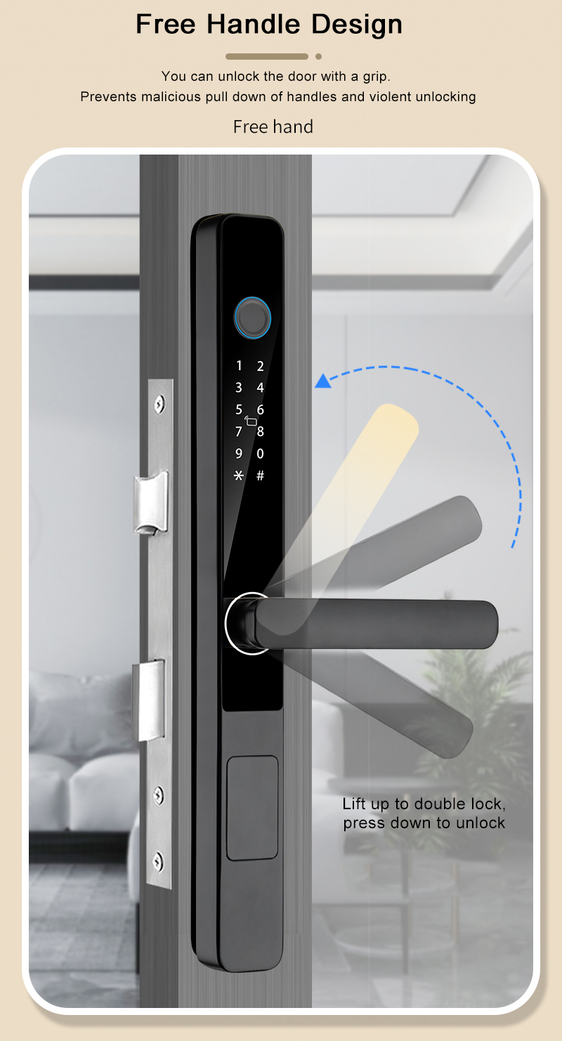 S608 Intelligent Lock Tuya TTLOCK Bluetooth APP Remote Control Locks Digital Smart Door Lock