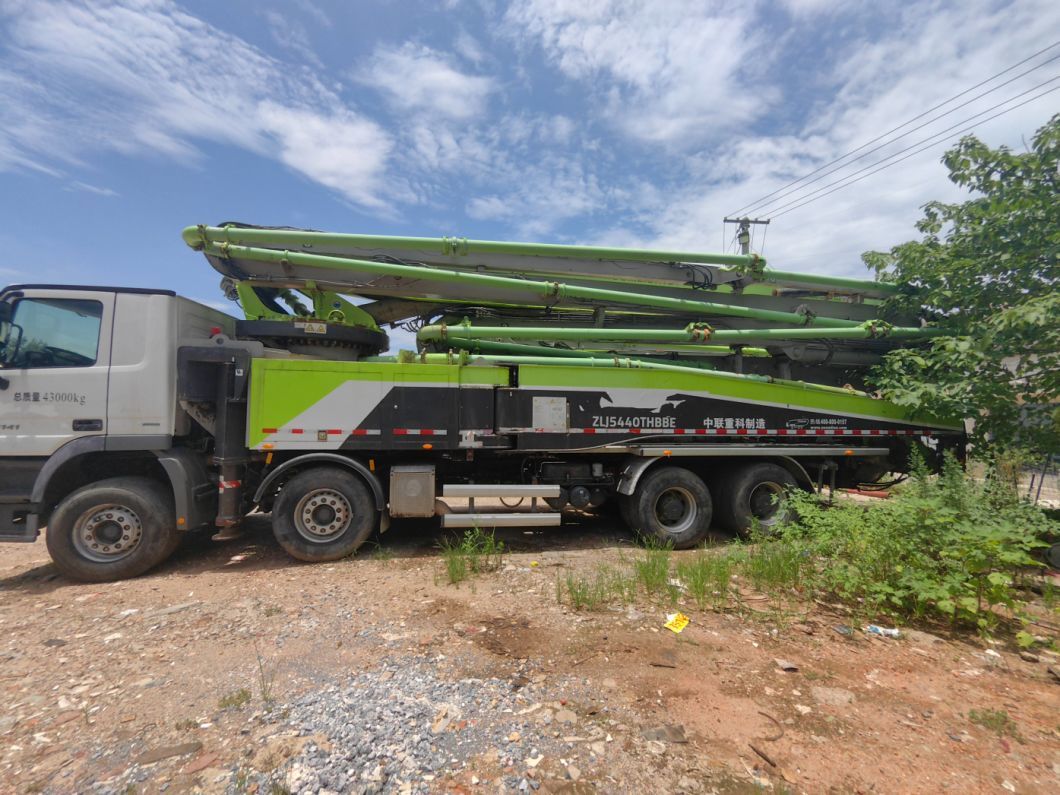 2019 Zoomlion 56m Used Concrete Pump Truck Putzmeister Mercedes Benz Construction Machine Concrete Boom Pump