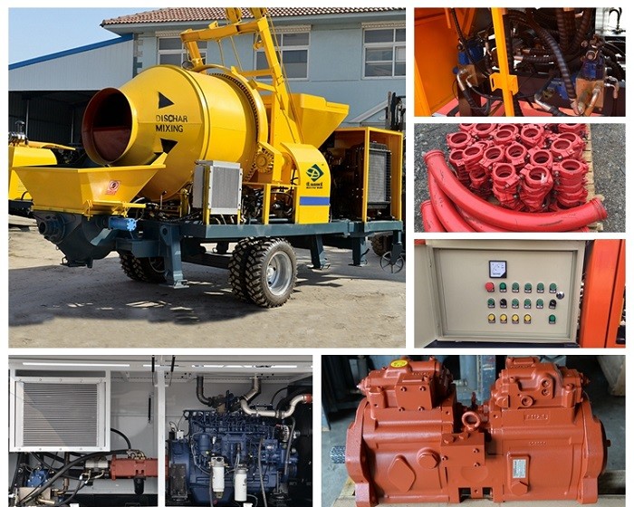 Concrete Mixer With Pump