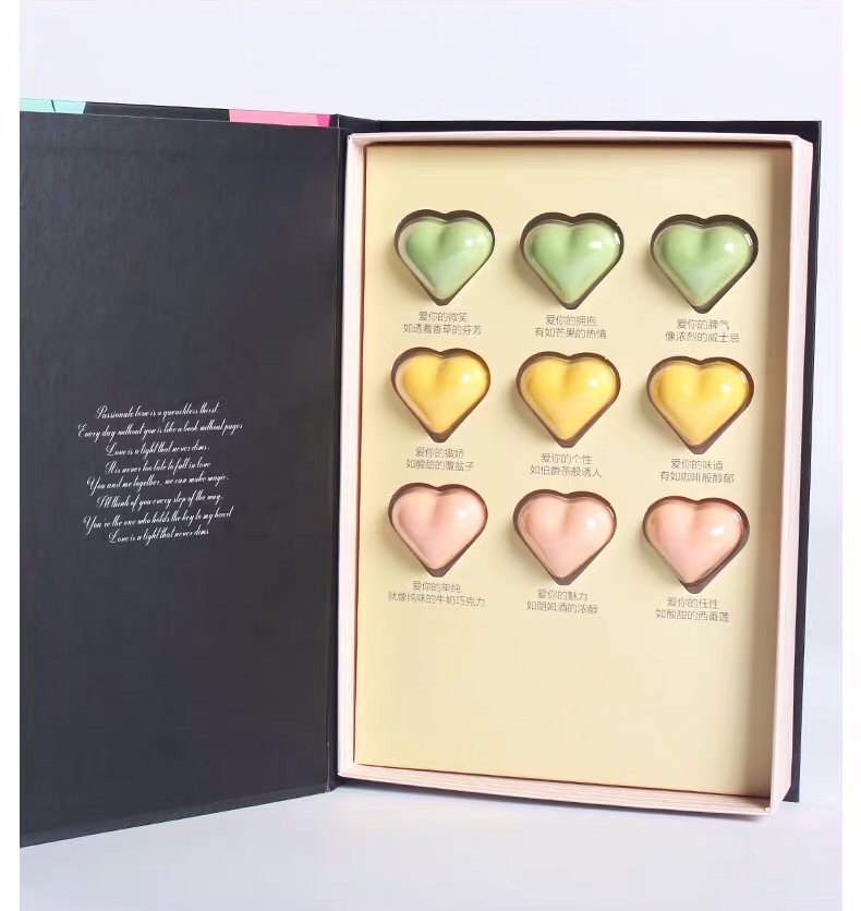 Paperboard Divider Recyclable Empty Chocolate Boxes Custom Packaging