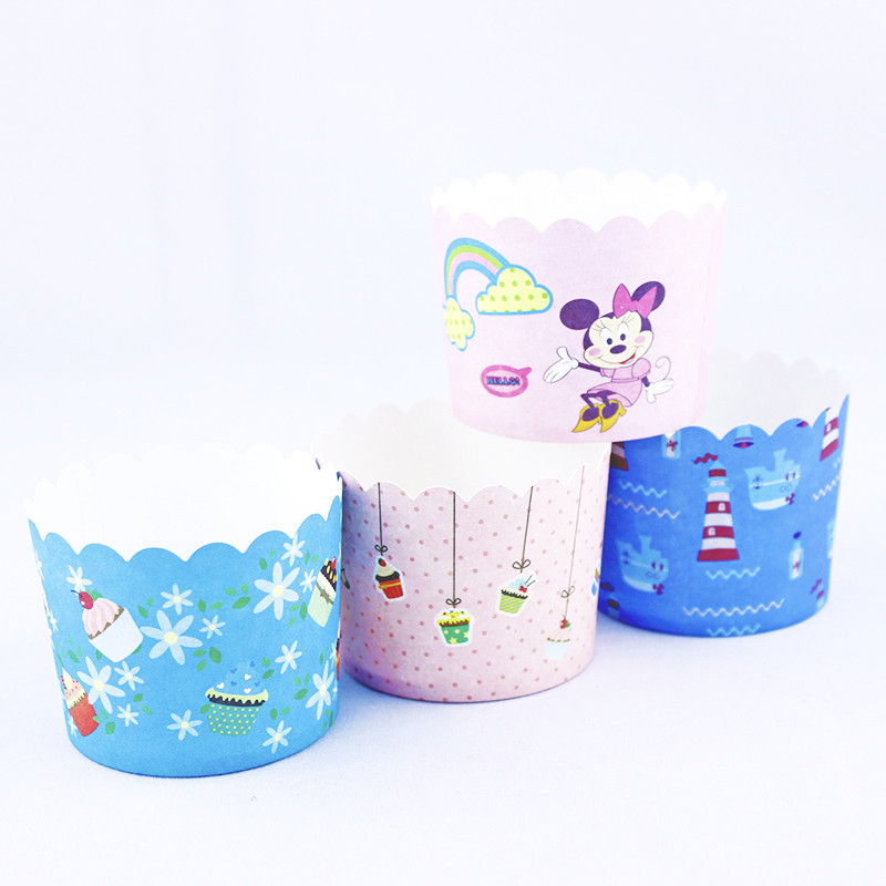 Paper Cupcake Bakery Packaging Box Stamping Printing Biodegradable Case