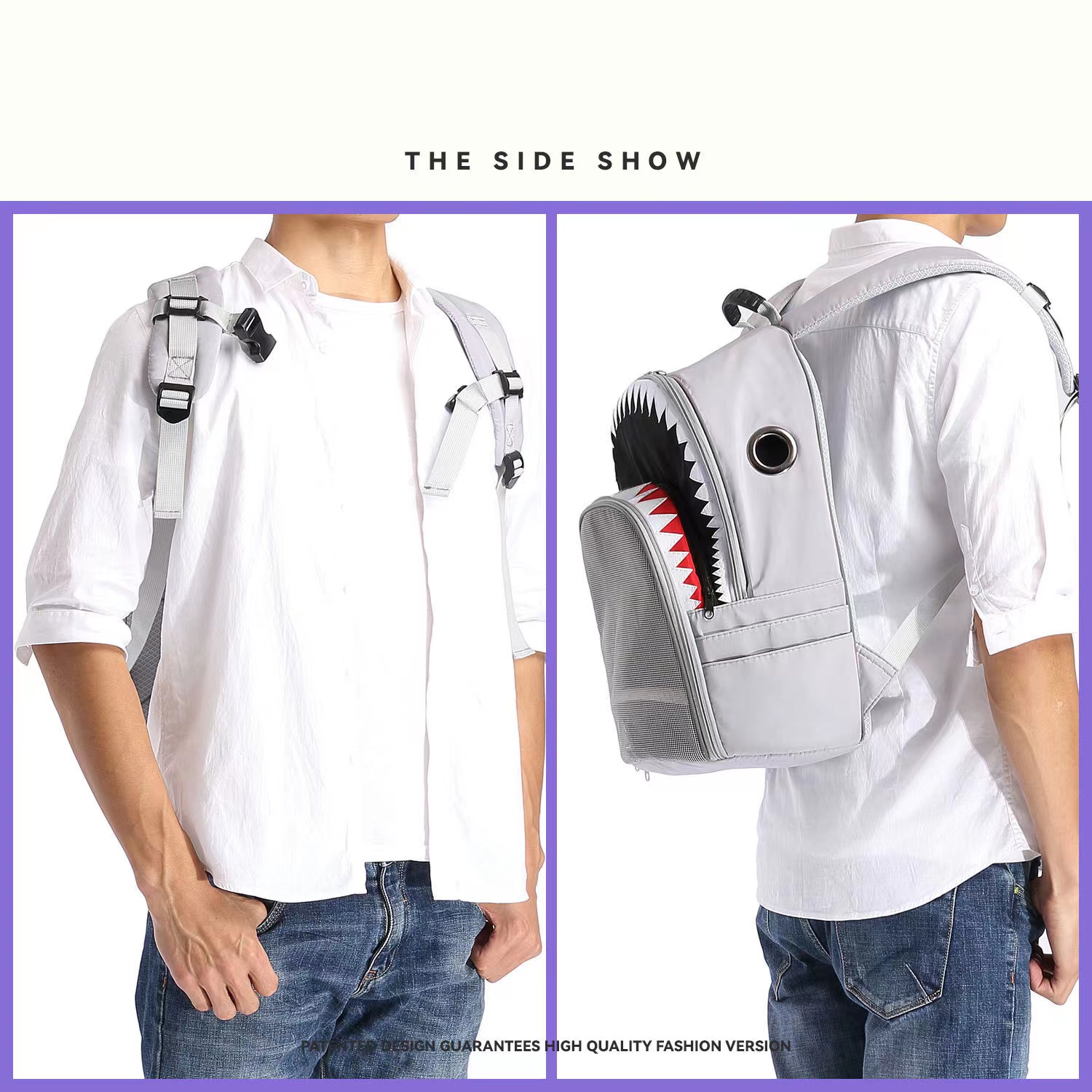Breathable Portable Cat Pet Carrier Backpack Animal Pattern Waterproof