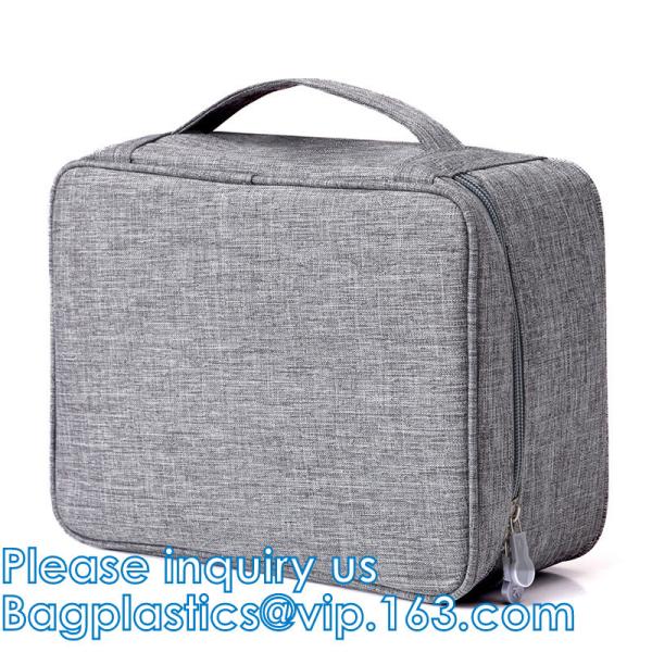 Travel Makeup Cosmetic Skincare Organizer, Toiletry Bag, Foldable Duffel Bag,