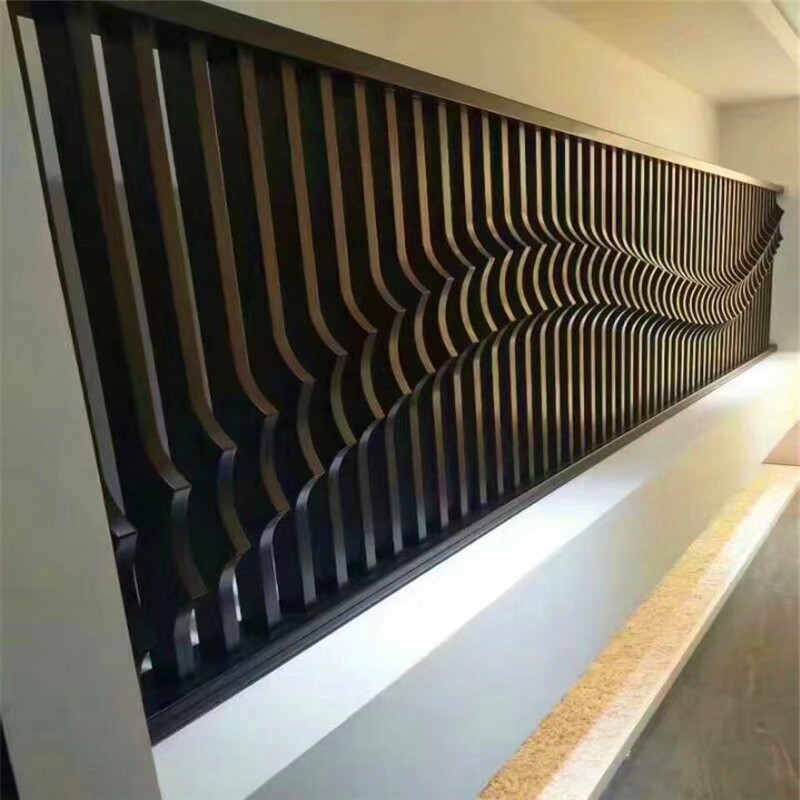 Fluted Pattern Stainless Steel Sheet Wall Cladding Panel Polished Gold Colour Finish