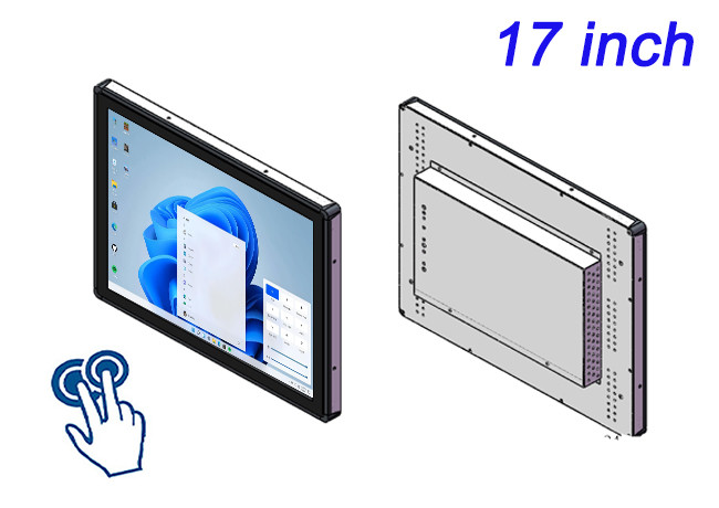 17-Inch Windows Touch Embedded Display for Aerospace Instrumentation, Laboratory Equipment, Energy Management Systems, and Public Information Panels