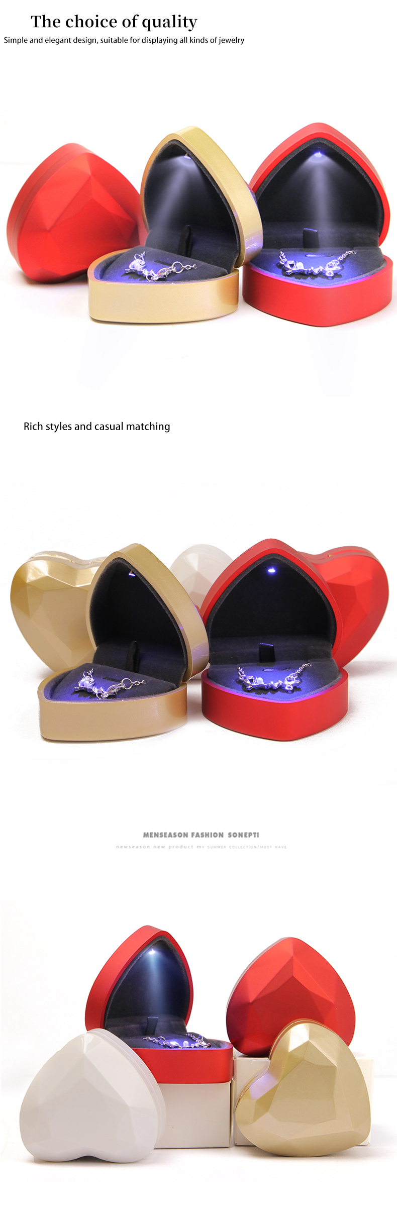 LED Jewelry Packaging for Luxury Rings Necklaces Earrings and Bracelets Contact Us Now