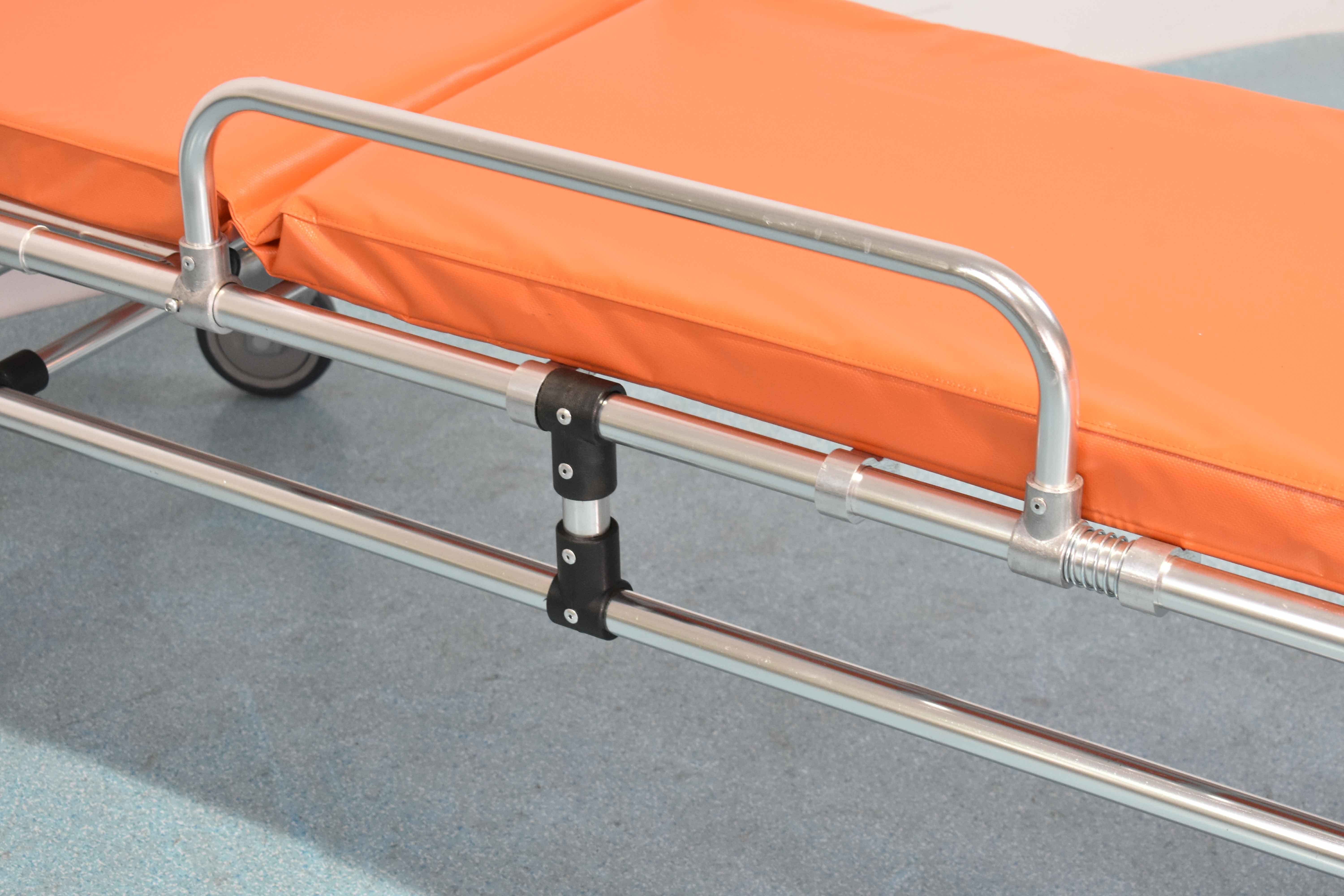 75 Deg Aluminum Folding Stretcher Patient Transport For Rescue Ambulance