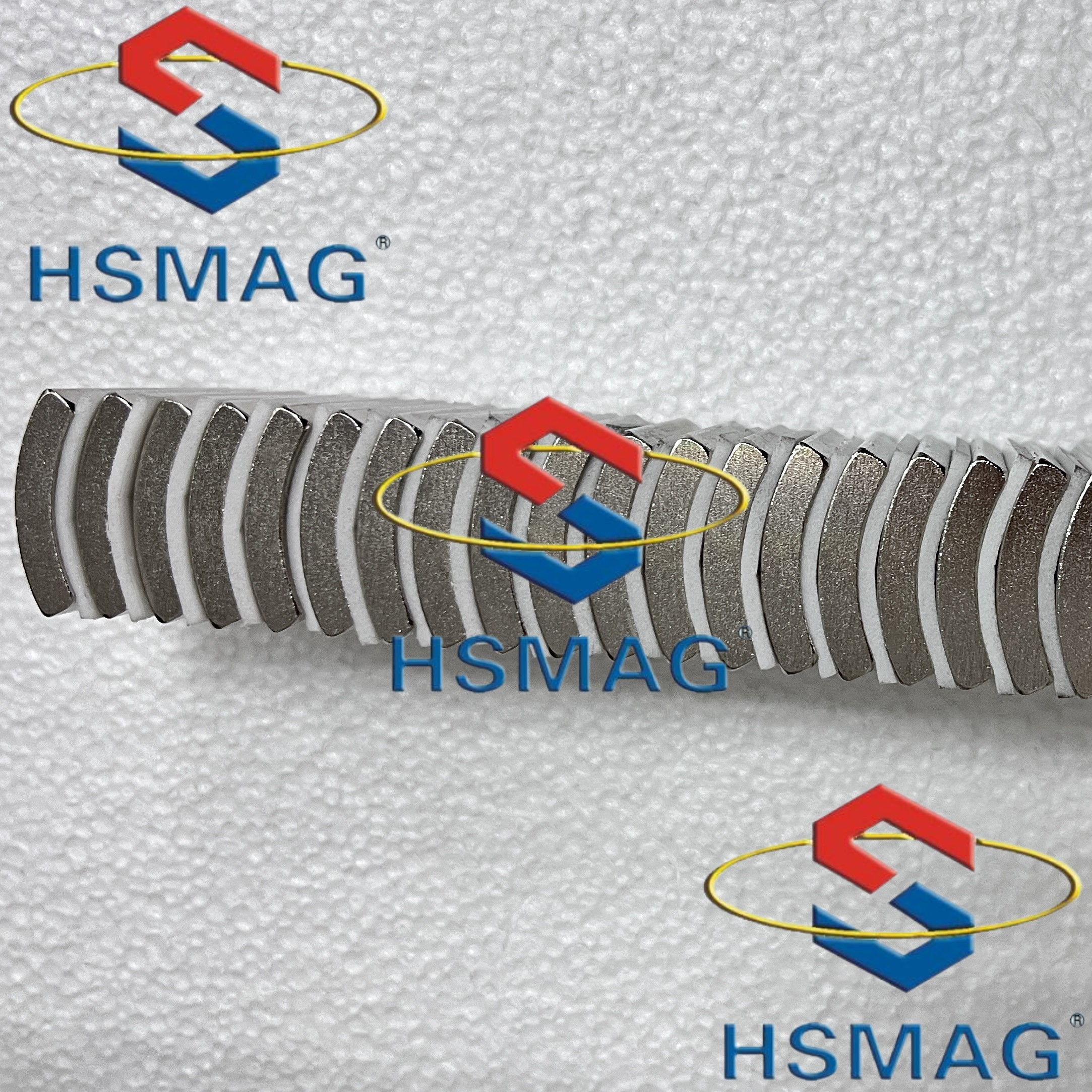 HSMAG Electroplate Arc Cuboid SmCo Magnet Permanent High Temp Arctic Red