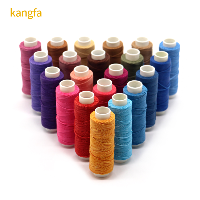 Custom Made 9ply Round Waxed Thread for Hand-sewn Leather 100% High Strength Polyester
