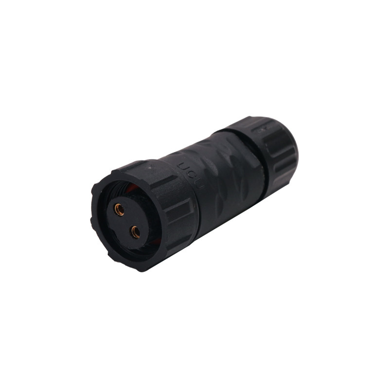 2pins Female Circular Plastic Connectors High Power Assembly Straight Connector