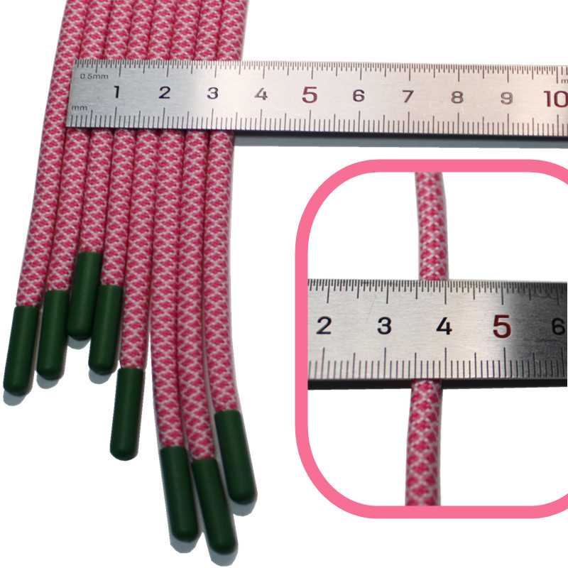 Polyester Drawstring Cord For Pants ／ Pink 5mm Elastic Drawstring