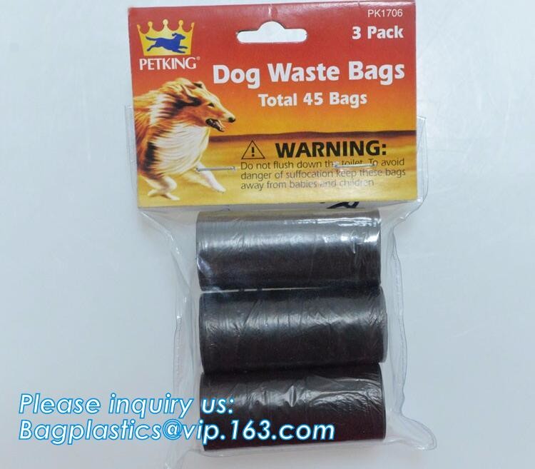 High Quality Eco-friendly Degradable Fashion With Printing Doggy Pet Dog Waste Poop Bags, Eco friendly pet dog waste poo