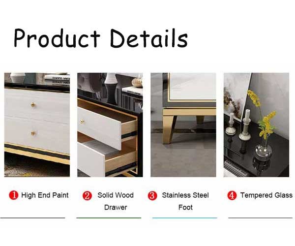 Factory Sale Living Room Furniture Sets Metal Center Coffee Tables