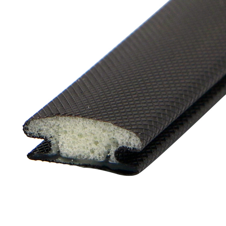PU Foam Sliding Wardrobe Door Seals Strips Anti Collision With 13mm Base Width