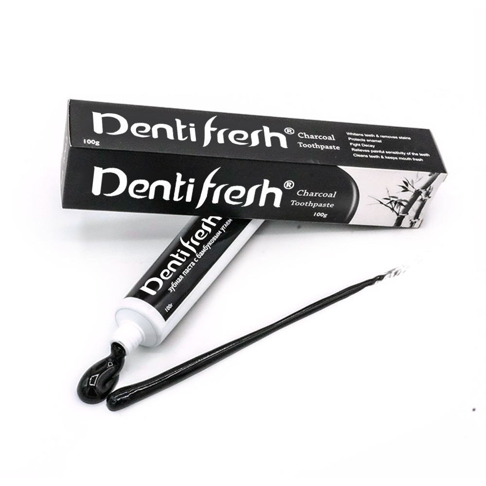 COOL ATE Bamboo Charcoal Toothpaste -Removes Stains and Protects Gums 100g Strengthens Teeth lasting Freshness and Clean Feeling