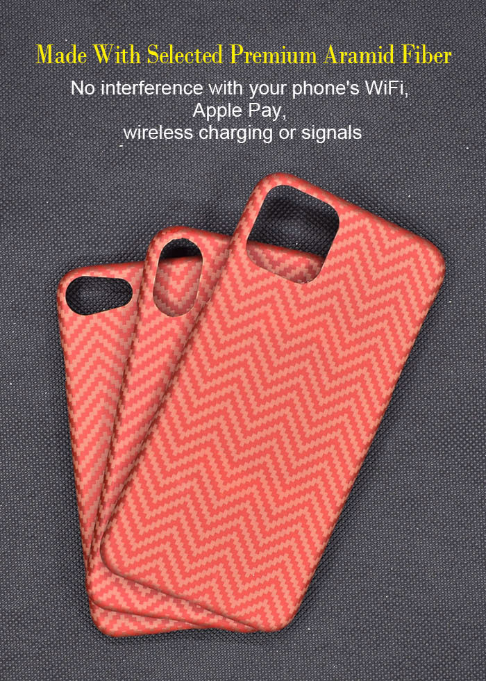 Smooth Touch Orange iPhone SE Aramid Fiber Phone Case