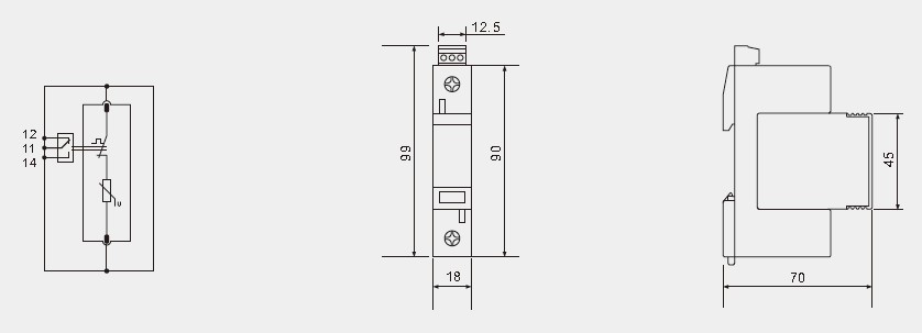 SPD 275V AC Low Voltage 5kA Power Surge Arrester Surge Arrestor