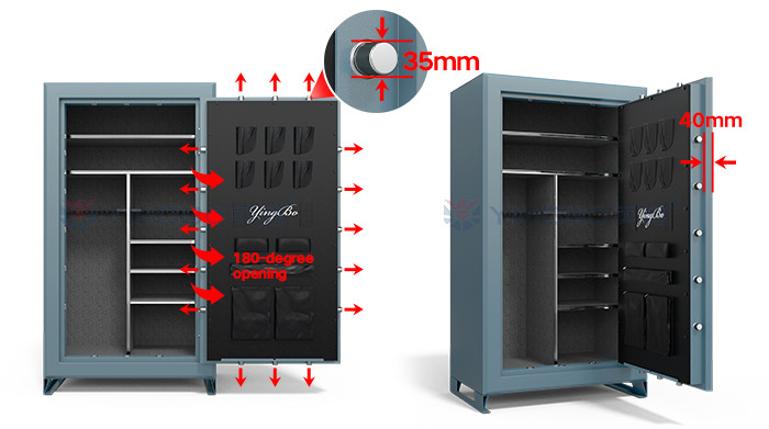 Fireproof Gun Safe Box 36Gun With UL Certificate Safe Gun Cabinets
