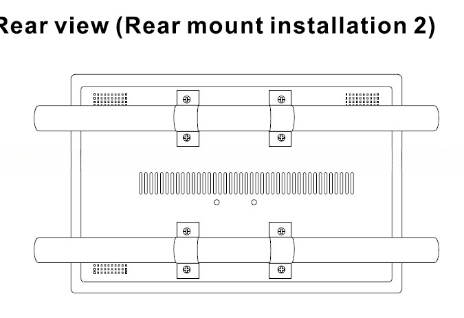 32 Inch LCD Bus Monitor Digital Loop Video AD Player TV With VGA HDMI AV Input Including Bracket