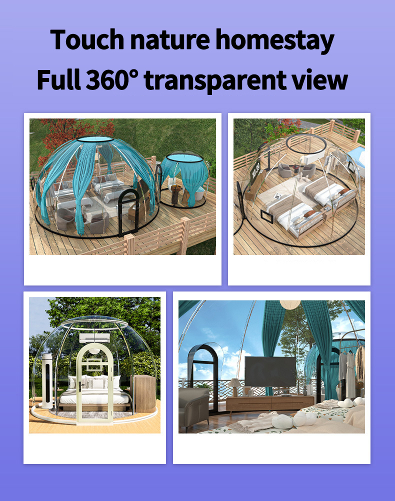 Outdoor sun and rain protection homestay automatic tent no dead Angle view PC star room camping