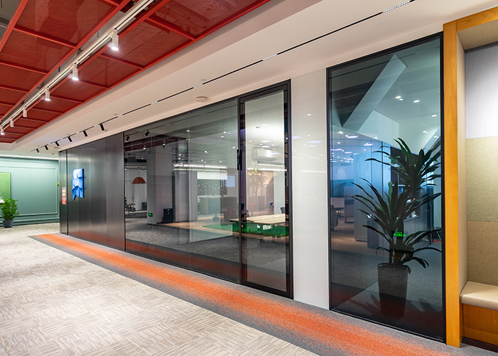 90mm And 108mm Double Glass For Premium Spaces Privacy And Style Combined Glass Partition Wall