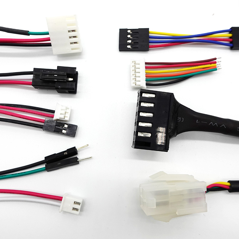 White Color Electrical Wiring Harness for TE Motherboard JST MOLEX Dupont in East Asia