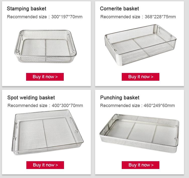 stainless steel wire mesh basket