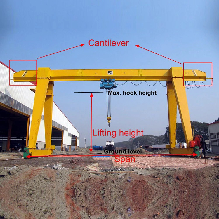 Warehouse 20m/Min 32m Single Girder Gantry Crane