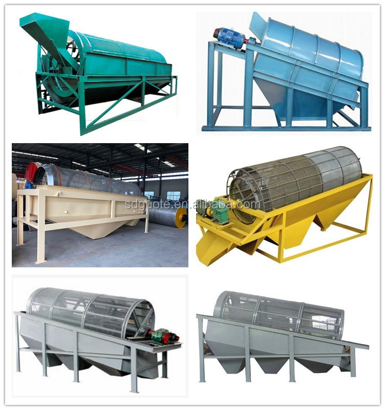 Stainless Steel Trommel Revolving Vibrating Screen Equipment with 50-600t/h Capacity