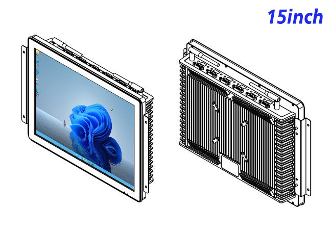 15-Inch Windows Display for Industrial HMI Panels and Factory Control