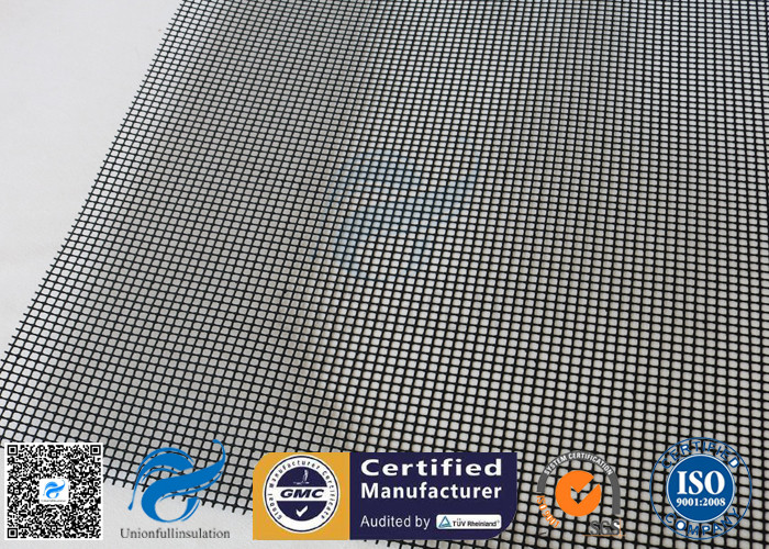 PTFE Coated Fiberglass Open Mesh Fabric Black 1MM 260℃ Conveyor Dryer Belt