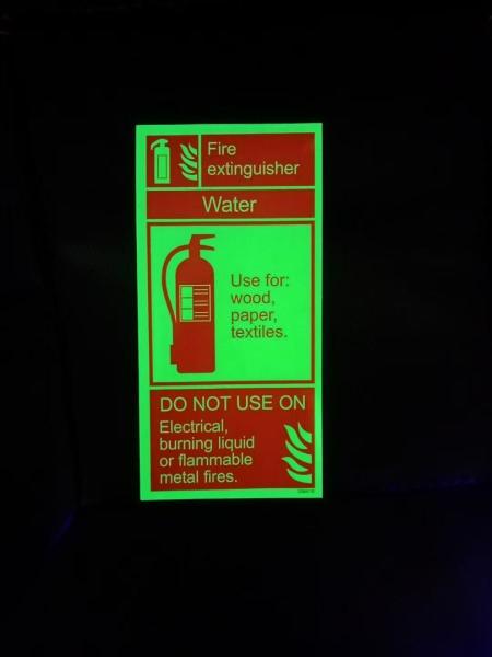 Eco-Solvent / UV Printable Photoluminescent Adhesive Vinyl Luminescent Sheet /