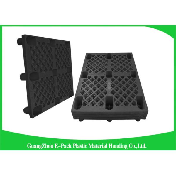 Anti - Slip Industrial HDPE Nestable Plastic Pallets With Durable Solid Deck