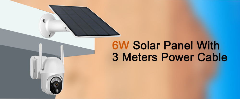 4G Solar Powered Surveillance Cameras PIR 3MP PTZ LTE Cellular Security Camera